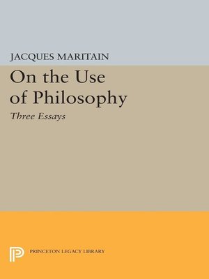 cover image of On the Use of Philosophy
